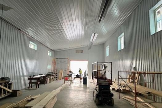 Grand Spirit Makerspace interior construction